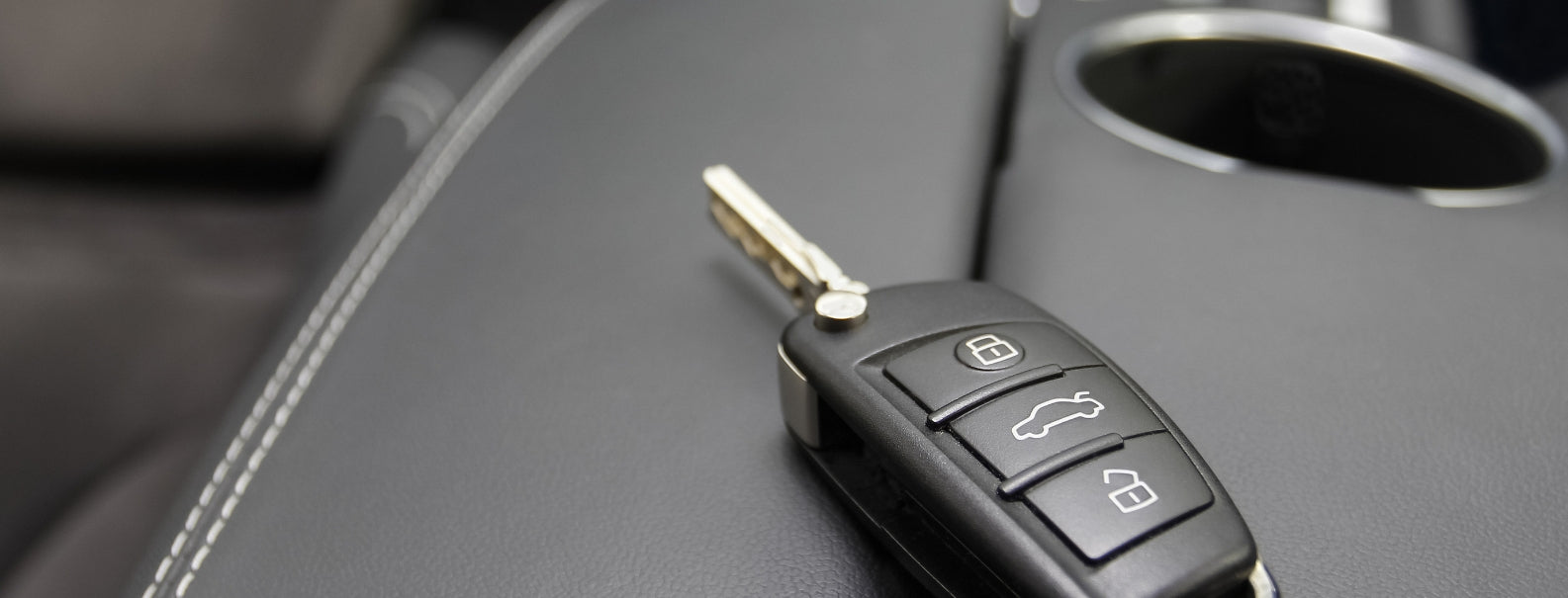 car key inside laying on interior